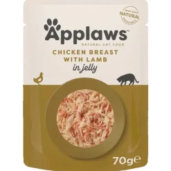 Applaws katt Påse Kyckling + Lamm Gelé
