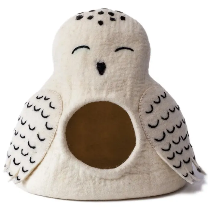 Artisan Felt Owl Cave Vit