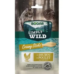 Bogar Simply Wild Creamy Sticks Chicken Katt 5x15g