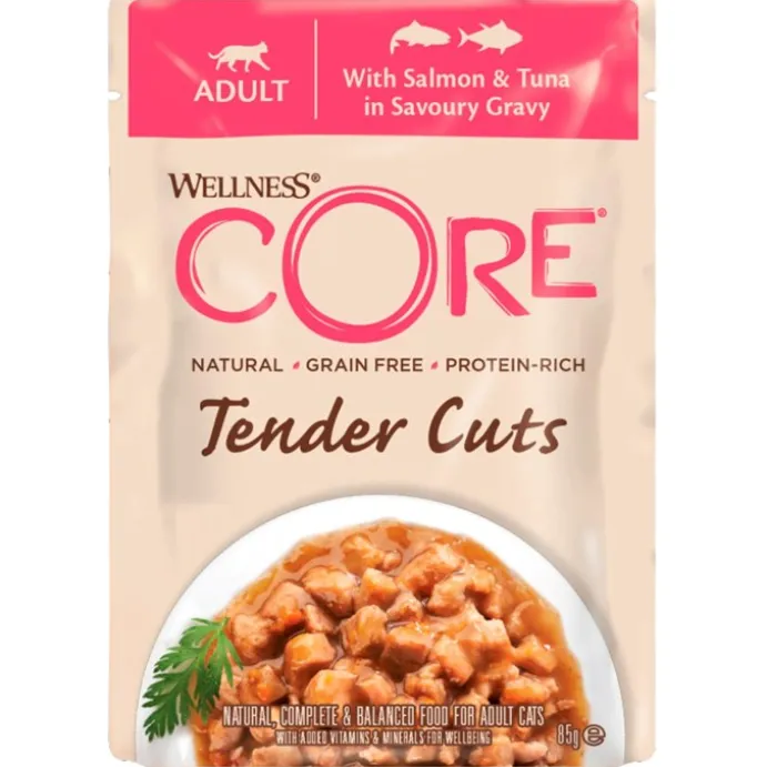 Cat Adult Tender Cuts Salmon & Tuna in Savoury Gravy Wet
