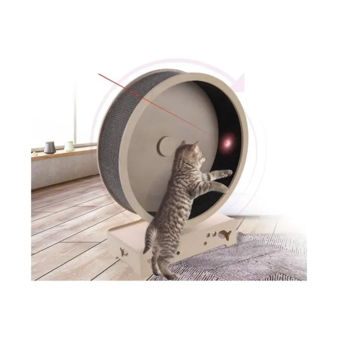 Flamingo Cat Running Wheel