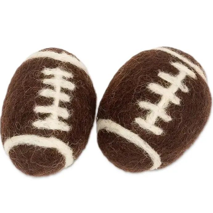Fotboll ull katt leksak 2-pack