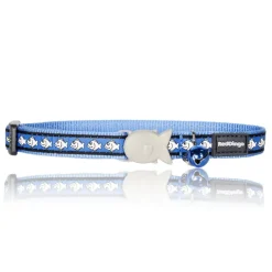 Halsband fashion fisk reflex ljusblå