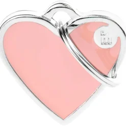 ID-Bricka MyFamily HjärtaRosa/silver