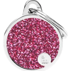 ID-Bricka MyFamily Shine Cirkel Rosa