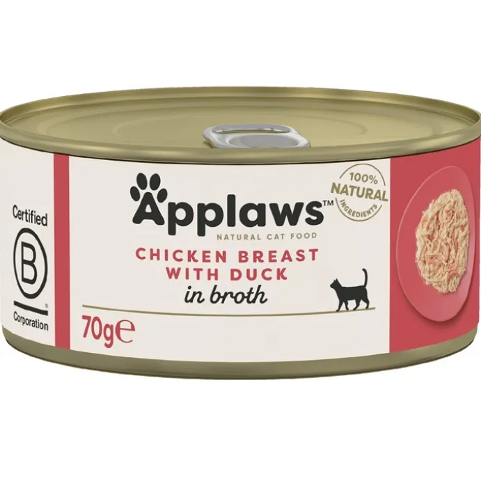Kattfoder Applaws konserv Chicken & Duck 70g
