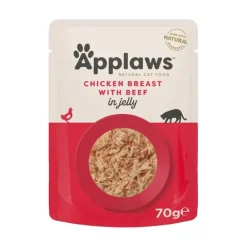 Kattfoder Applaws Påse Kyckling + Nöt Gelé