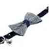 Katthalsand Rhinestones star Bow Blå