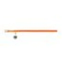Katthalsband Äkta Läder orange
