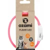 Katthalsband Ozami Flash Led Rosa
