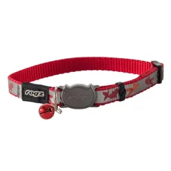 Katthalsband Rogz Reflectocat red fish S