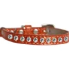 Katthalsband Strass Glittrigt Orange