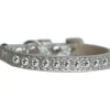Katthalsband Strass Glittrigt Silver