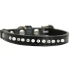 Katthalsband strass och stenar Svart