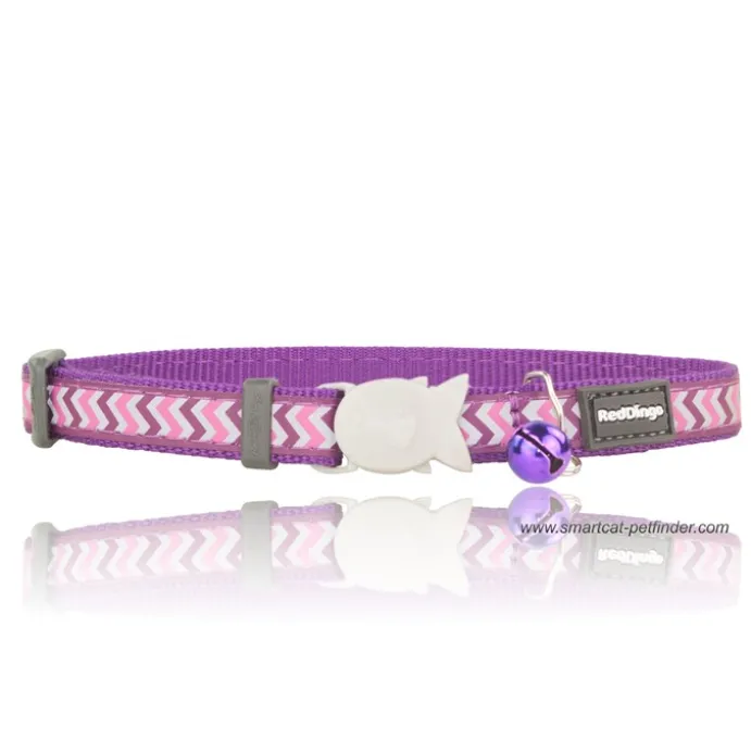 Katthalsband Ziggy reflex lila
