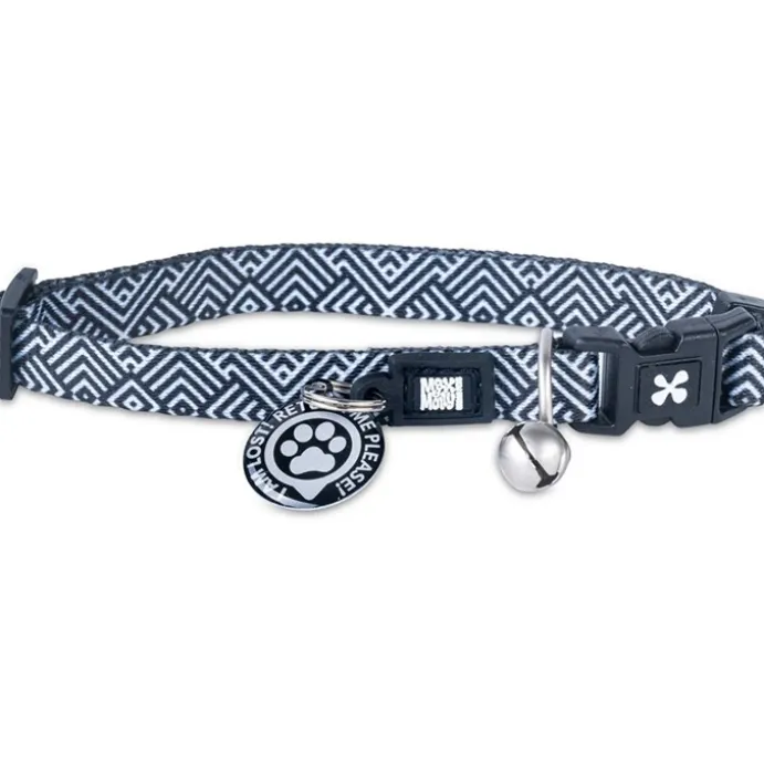 Katthalsnband Max&Molly med Smart ID Mykonos Black