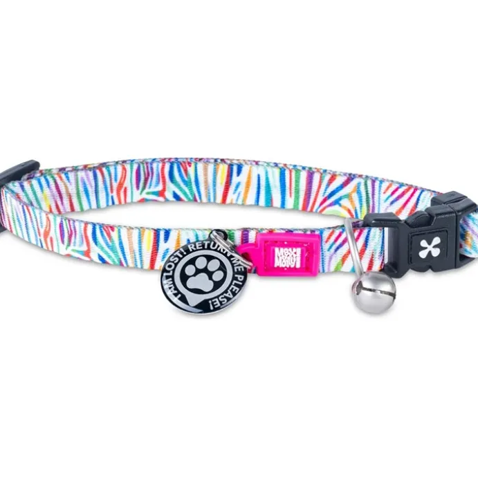 Katthalsnband Max&Molly med Smart ID Magic Zebra