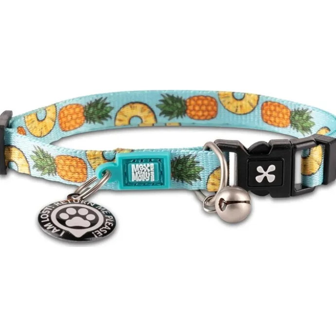 Katthalsnband Max&Molly med Smart ID Söt Ananas