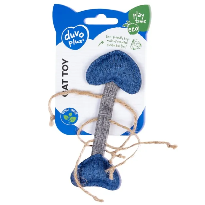 Kattleksak Eco navy fish bone & catnip