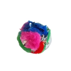 Kattleksaker Cancor mini crinkle ball vit