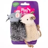 Kattleksaker Plyschdjur med repsvans 2-pack