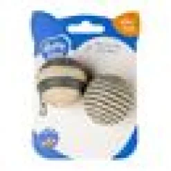 Kattleksaker Repbollar Ø4cm Grå/Beige 2pack
