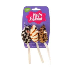 Kattleksaker Safarimöss 3-pack