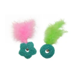 Kattleksak Feather Loofas flower