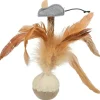 Kattleksak Fjäderboll Squieky 15 cm