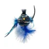 Kattleksak Fuzzy fågel Blå 9cm