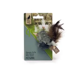 Kattleksak Grey Bird Play-n-Squeak