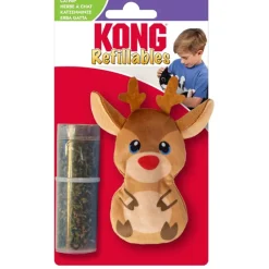 Kattleksak Julig KONG Holiday Refillables Ren