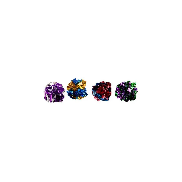 Kattleksak Mylar Prasselboll 4cm