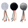 Kattleksak Plyschboll 4 cm med repsvans