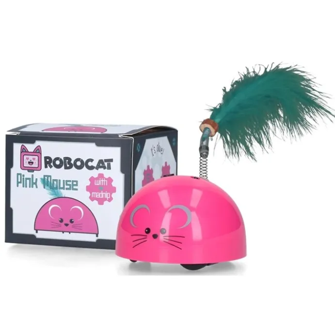 Kattleksak Robocat mus Rosa
