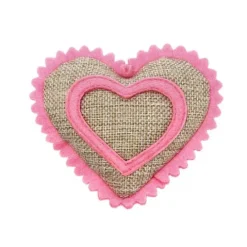 Kattleksak Rosa jutehjärta