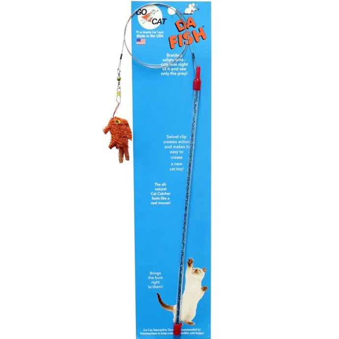 Kattleksak Vippa Da Fish Orange/brun