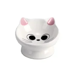 Kattmatskål Cat Face Tilt Rosa