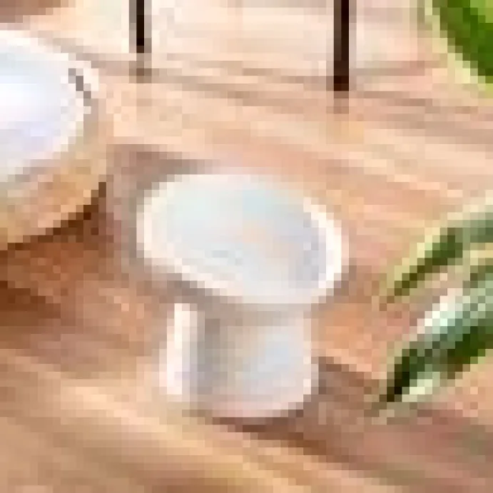 Kattmatskål Luxe Flute Vit