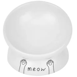 Kattmatskål Meow Elegance Upphöjd Vit