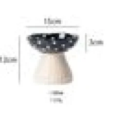 Kattmatskål Svampdröm i glaserad keramik