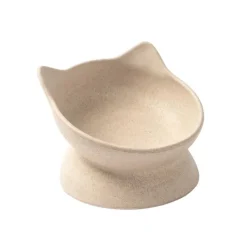Kattmatsål Archie Bamboo Tilt Beige