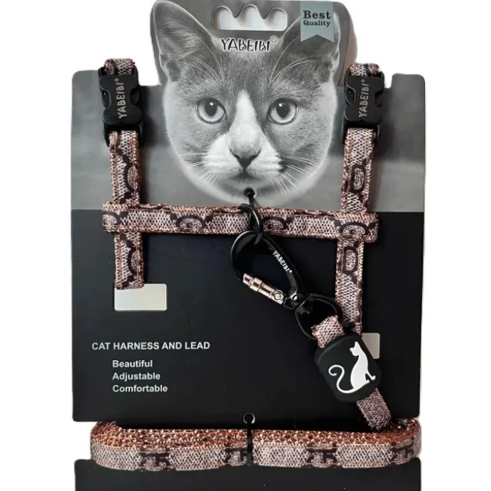 Kattsele Mönster Brun