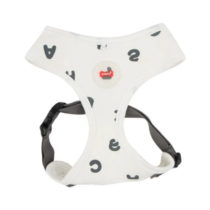 KATTSELE PUPPIA SOFT HARNESS VIT M NAVYTRYCK S