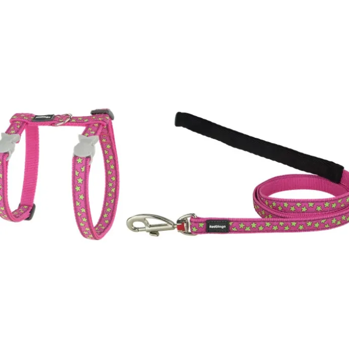 Kattsele RedDingo Rosa och Lime