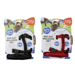 Kattsele set Big Cat Glitter