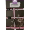 Kattsele-set Rosa med reflexband