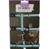 Kattsele-set Turkos med reflexband