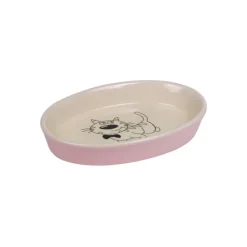Kattskål keramik Motiv Rosa 73636