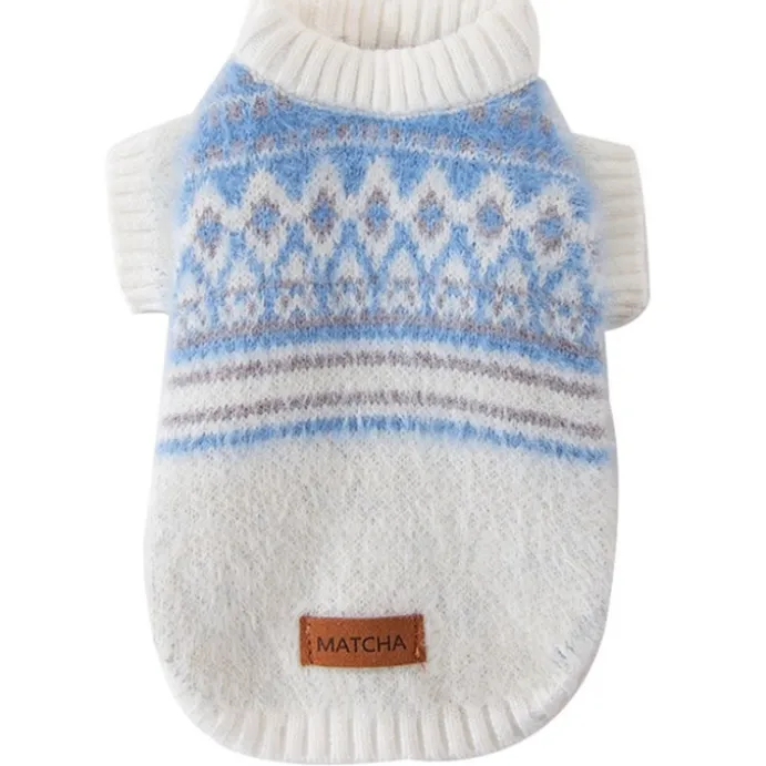 Katttröja Nordic Style blå